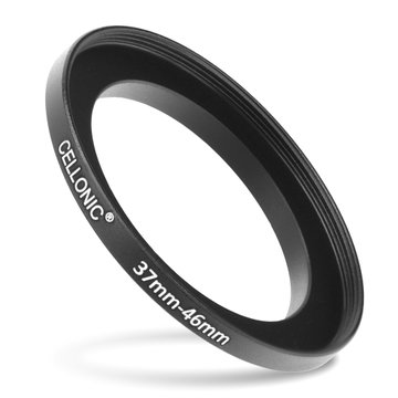 37mm - 46mm Step-Up-Ring Kamera-Filteradapter für Canon, Nikon, Sony, FujiFilm, Olympus Objektive von CELLONIC