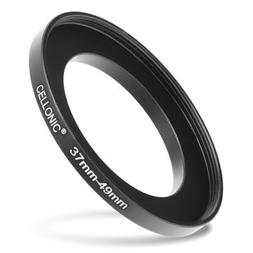 37mm - 49mm Step-Up-Ring Kamera-Filteradapter für Canon, Nikon, Sony, FujiFilm, Olympus Objektive von CELLONIC