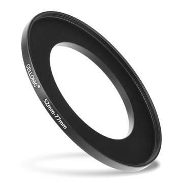 Anello adattatore 52mm->77mm CELLONIC ‘step up’ per filtro e parasole di fotocamera Canon, Nikon, Sony, Olympus con diametro più grande su obiettivo con ø più piccolo