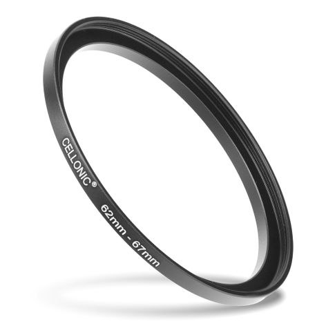 62mm - 67mm Step-Up-Ring Kamera-Filteradapter für Canon, Nikon, Sony, FujiFilm, Olympus Objektive von CELLONIC
