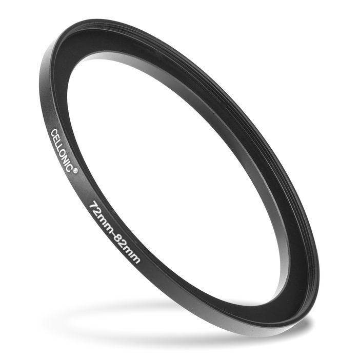 8x Step Up Ring Filteradapter Set für Canon, Nikon, Sony, Panasonic Lumix uvm: Objektiv Filtergewinde Adapter von 49mm auf 52mm, 55mm, 58mm, 62mm, 67mm, 72mm, 77mm und 82mm - Filter Gewinde Konverter