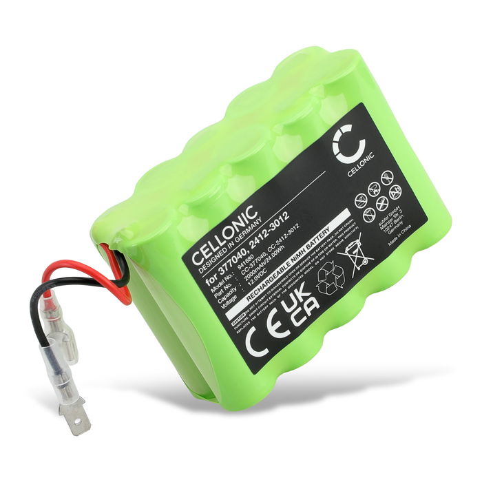 Batteria sostitutiva 2412-3012 per Roto RT2-SF G1 / RT1-SF G1 / DS1000, DS1000S Affidabile pila CELLONIC da 2000mAh Lunga durata per la tua sicurezza