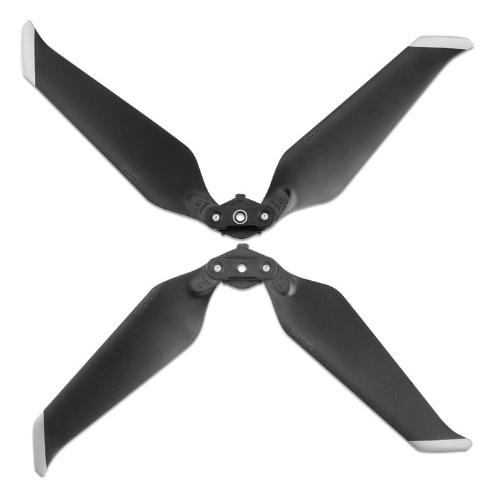 DJI Mavic 2 Propeller Ersatzteile - 2x Paar geräuscharme Stealth-Drohnen-Rotorblätter Propellerflügel-Ersatzteile Zubehör-Set - schwarz