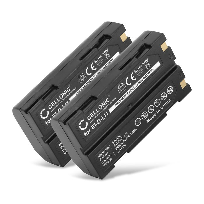 2x Trimble R7 Akku 2600mAh Ersatzakku Batterie von CELLONIC