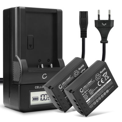 2x BLX-1 Battery for Olympus OM System OM-1 2260mAh Camera Battery Replacement BCX-1 + Charger
