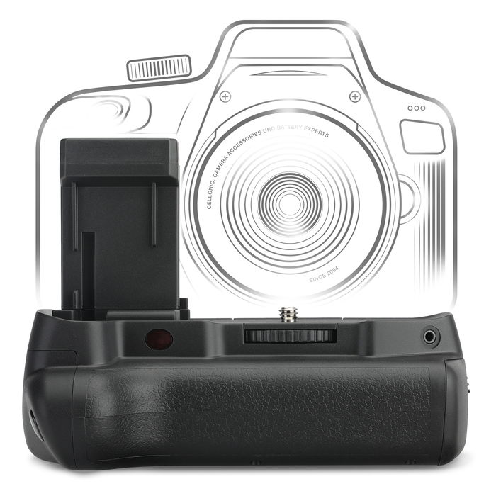 Canon EOS 1300D Batteriegriff BG-E10 Akkugriff für LP-E10 - Vertical Battery Grip: Kameragriff mit Hochformat Auslöser
