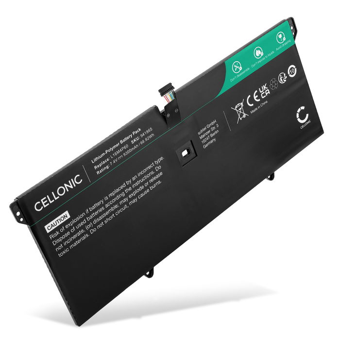 Battery for Lenovo Yoga 920-13IKB 7.4V 9300mAh from CELLONIC