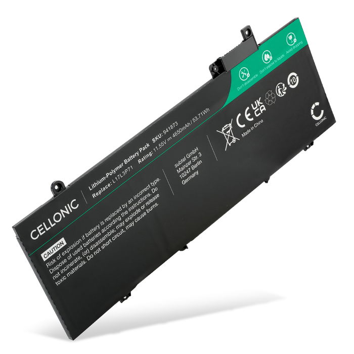 Akku für Lenovo L17M3P71 Laptop, 11.55V Ersatzakku 4650mAh Batterie