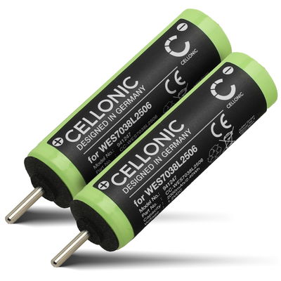 2x Batteria di ricambio WES7038L2506 per Panasonic ES-RT30 ES-RT40 ES-SA40 ES2207P ES3042 Affidabile sostituzione da 2000mAh rasoio spazzolino tagliacapelli elettrico