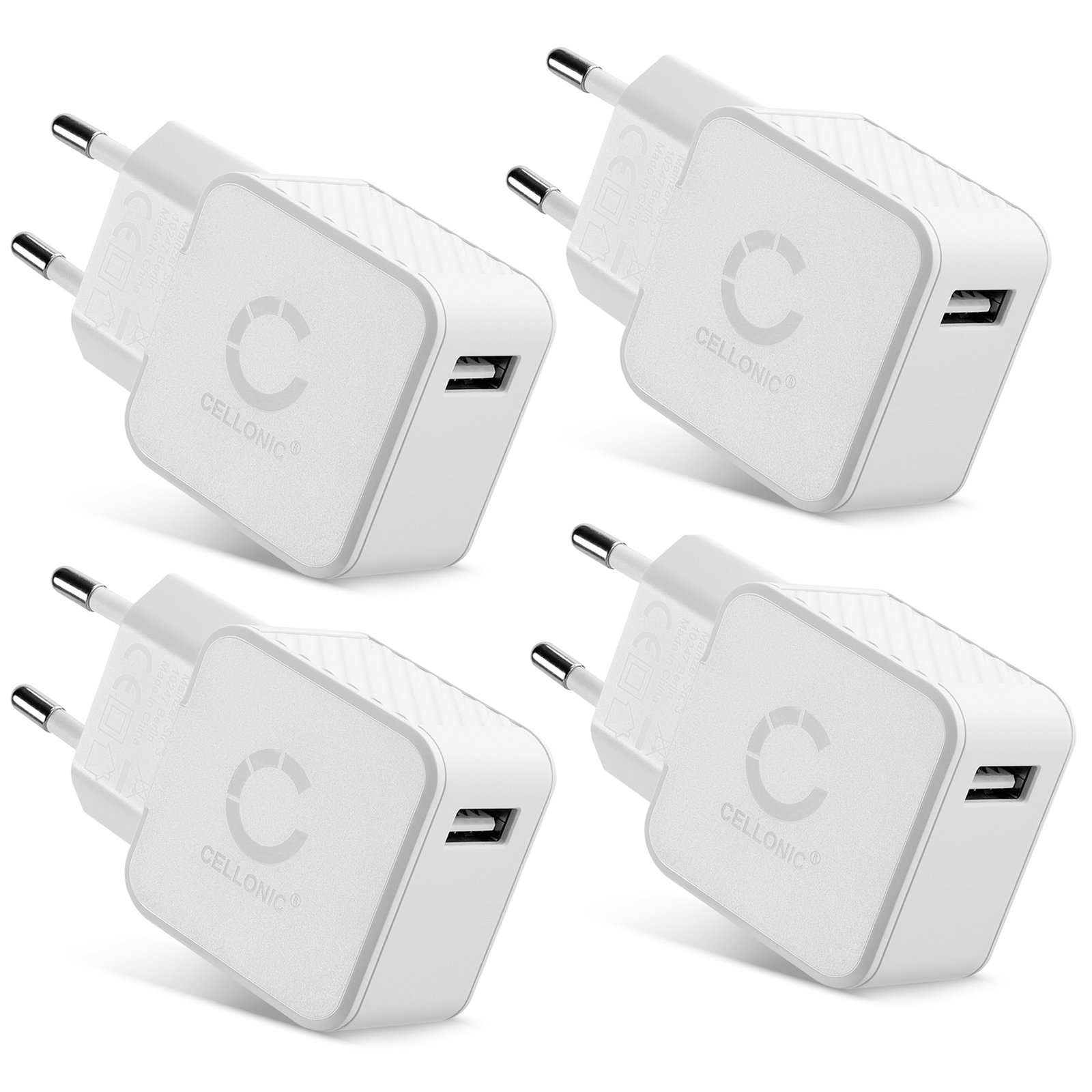 Caricatore USB Multiplo, Presa USB-A Mnmultipresa 3-Porte 15.5W (5V 3.1A/2A/1A) Alimentatore