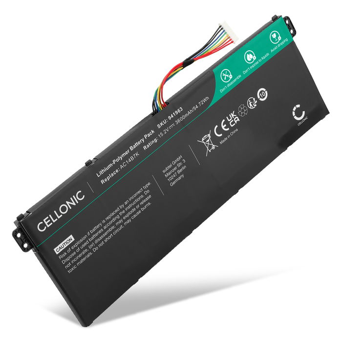 Acer Aspire A A515-52G Batteria 3600mAh marcata Cellonic