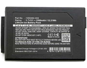 Batterie pour Motorola WorkAbout Pro 4 WorkAbout Pro G1 WorkAbout Pro G2 WorkAbout Pro G3 WorkAbout Pro G4 Pantone 7525C 7527C Psion Workabout Pro 7527C-G3 1050494 7525 7525C 7527 G1 G2 WA3010 Workabout Pro Workabout Pro 7525C-G1 - Psion WA3006 (3300mAh) 