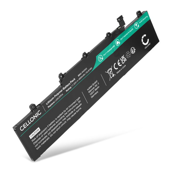 Lenovo L19C3PD5 Akku 4850mAh Ersatzakku Batterie von Cellonic