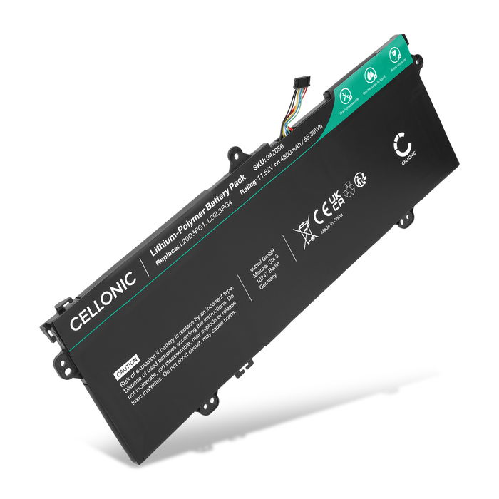 Battery for Lenovo 14w Gen 2, 14e Chromebook Gen 2, IdeaPad 3 Chrome 14APO6 11.52V 4800mAh from CELLONIC