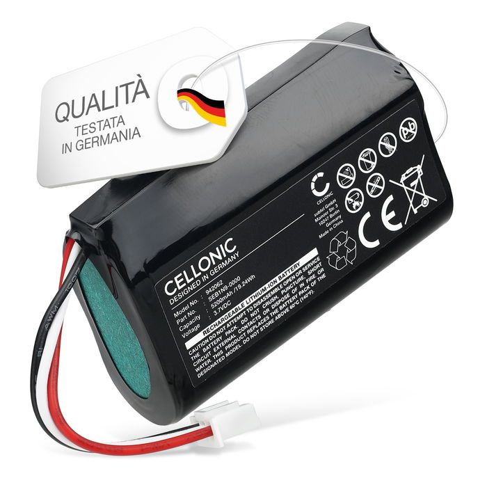 Batteria sostitutiva SEB1N9-0000 per Ring Alarm Base Station Gen. 1 Affidabile pila CELLONIC da 5200mAh Lunga durata per la tua sicurezza