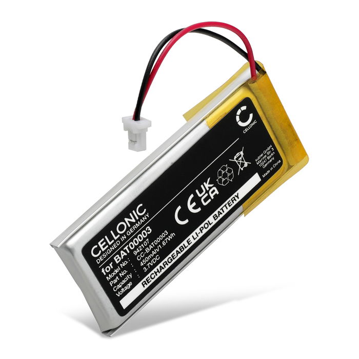 Cardo Scala Rider Q3 Batterie 450mAh de Cellonic