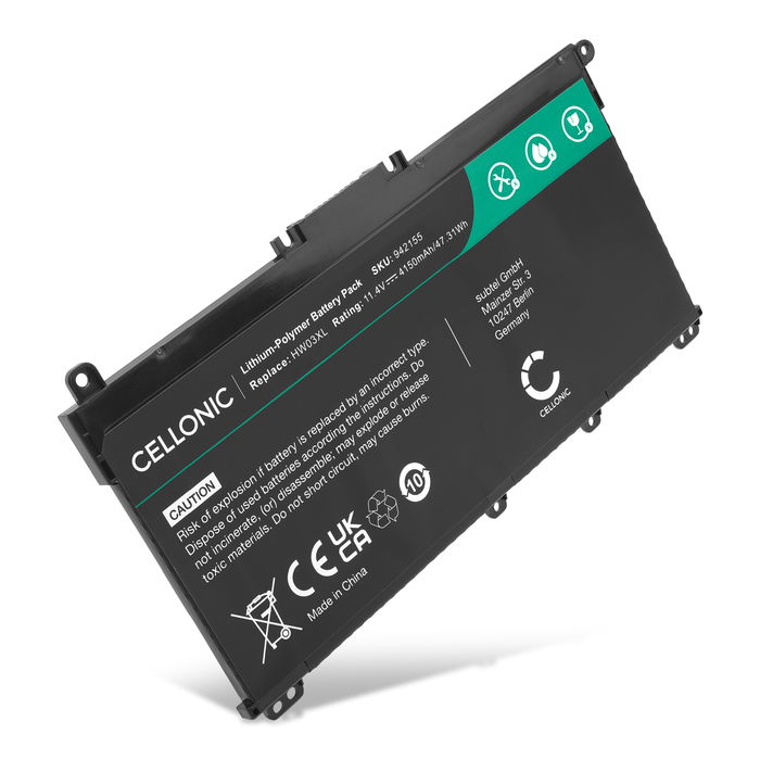 HP 17 Akku 4150mAh Ersatzakku Batterie von Cellonic
