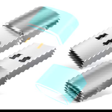 CELLONIC " Adattatori USC-C femmina su USB maschio connettore, colore verde, ricarica & trasferisci dati velocemente da e per telefoni cellulari smartphone tablet e laptop