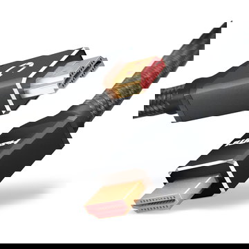 HDMI Kabel 2.1 Ultra High Speed 4K/8K @60hz, 4K @120hz, 48Gbps eARC QFT QMS DSC Stecker auf Stecker 24k vergoldet - 2 m langes HDMI 2.1 Kabel für Soundbar, HD TV, PS4, PS5, Xbox, Switch