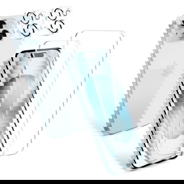 2x2 Vetri di protezione per Kompatibel mit iPhone 15, 9H 0,33 mm, colla completa, protezione dello schermo e della fotocamera, materiale in vetro temperato 'screen protector' del display Apple, 'case-freindly'