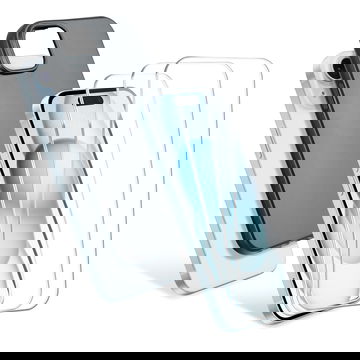 Kit 1x Coque en TPU noir et 3x protection écran iPhone 15 Plus CELLONIC - Coque de protection 6,7" pour smartphone et écran de protection verre trempé 9H ultra-fin 0,33 mm