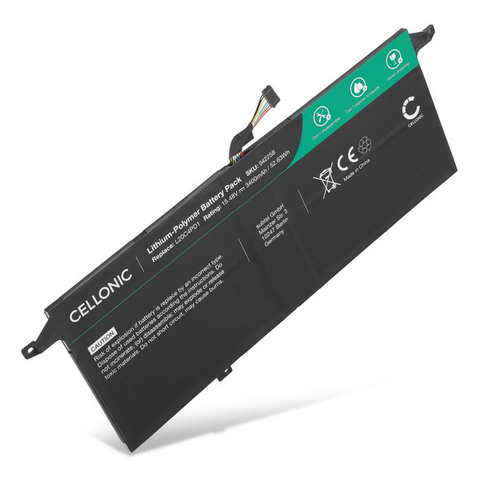 Batteria per portatile Lenovo ThinkBook 13x ITG ThinkBook Plus G2 ITG ricambio per laptop 3400mAh 15.48V 