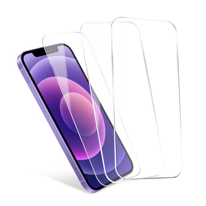 CELLONIC 3x Schutzfolie iPhone 12 & iPhone 12 Pro - 6,1 Zoll Smartphone Displayschutz 2.5D aus Tempered Glass Ultra Thin 9H Schutzglas, Displayschutzfolie