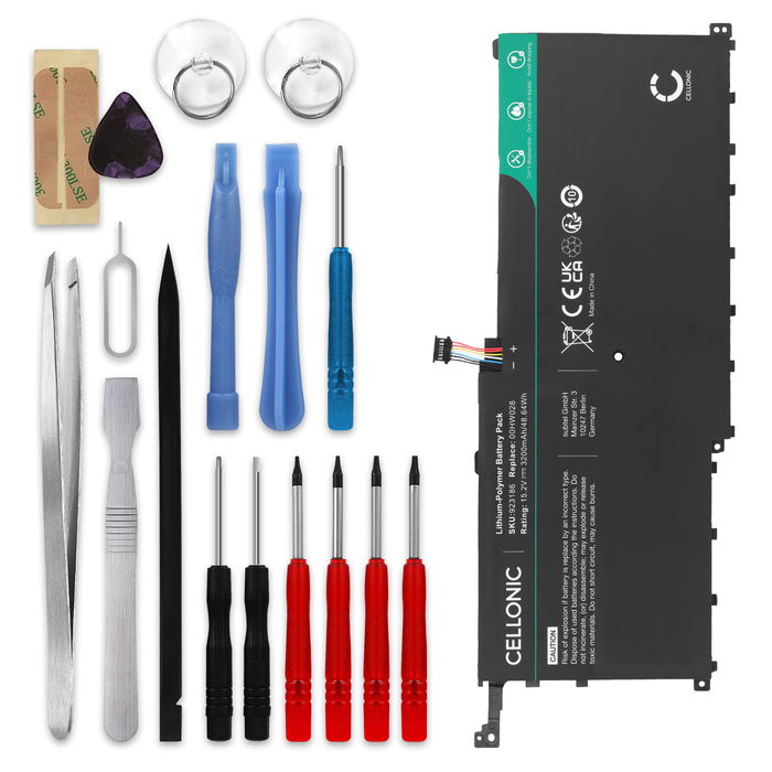 Lenovo ThinkPad X1 Carbon 4th Gen 20FC Batterie + kit d'outils 3200mAh de subtel