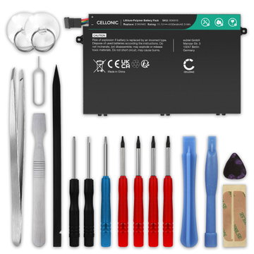 Batterie pour Lenovo Thinkpad E480, E485, E490, E580, E585, E590, E595, R480, R580 11.4V 4100mAh + kit d'outils de subtel