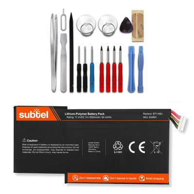 Akku für GS63VR 7RF Stealth Pro, GS63VR-7RE, GS63VR-7RG, GS63VR 7RD-092NL Stealth, GS73VR 7RF Stealth Pro, BTY-M6J Laptop - 5700mAh 11.4V + Werkzeug-Set