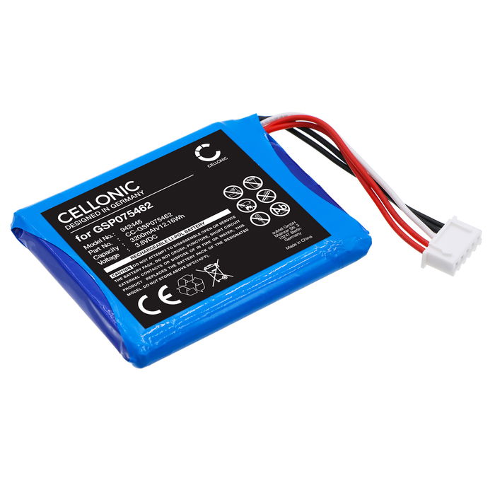 1x Akku für Harman Kardon Traveler GSP075462 (3200mAh, 3.8V) von CELLONIC