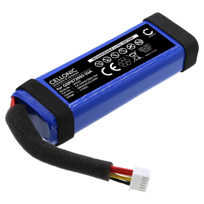 Harman Kardon GSP872693 03A Akku 6000mAh Ersatzakku Batterie von Cellonic