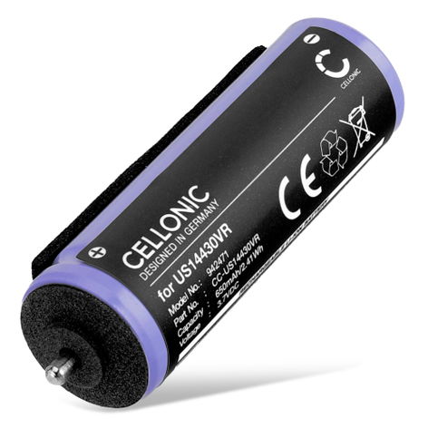 Batterie pour Panasonic EW-DE92; EW-DL40; EW-DL82 US14430VR (650mAh, 3.7V) de CELLONIC