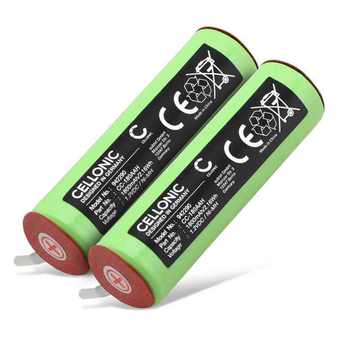 2x Braun 5569 Batterie 1800mAh de Cellonic