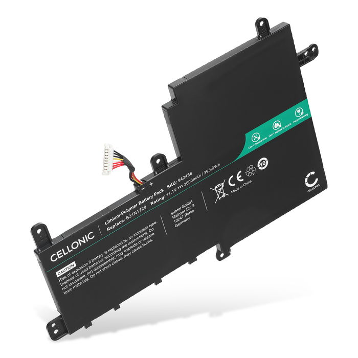 1x Akku für ASUS X530, K530, Vivobook S15 S530, V530, S530, B31N1729 Laptop - 3600mAh 11.4V 