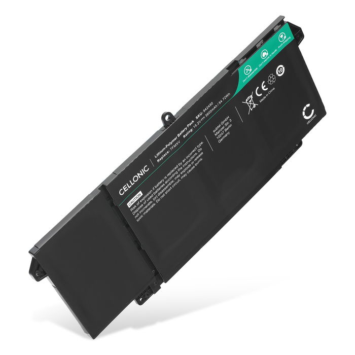 Battery for Dell Latitude 7420, 7320, 5320, 7520, 13 5320, Dell 7FMXV, 4M1JN, 9JM71 15.2V 3600mAh from CELLONIC