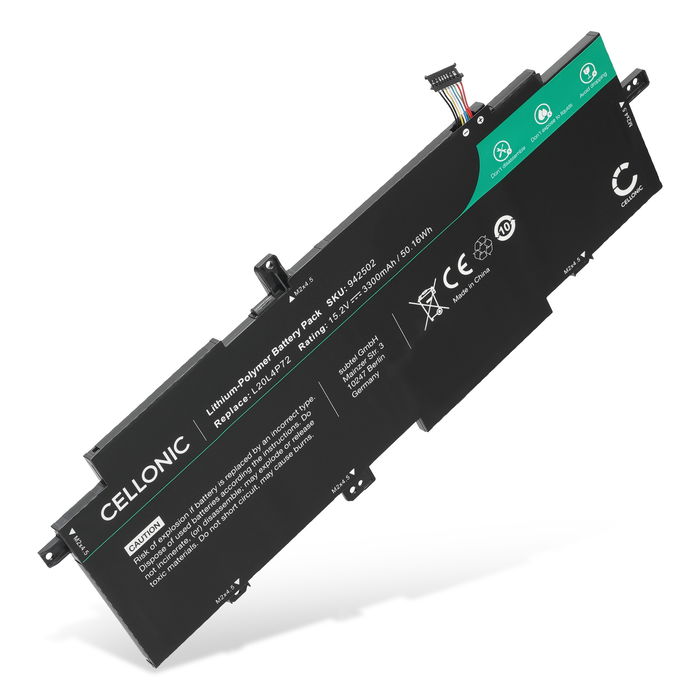 Batteria per portatile Lenovo ThinkPad T14s Gen 2, Lenovo L20C4P72, L20L4P72 ricambio per laptop 3300mAh 15.2V 