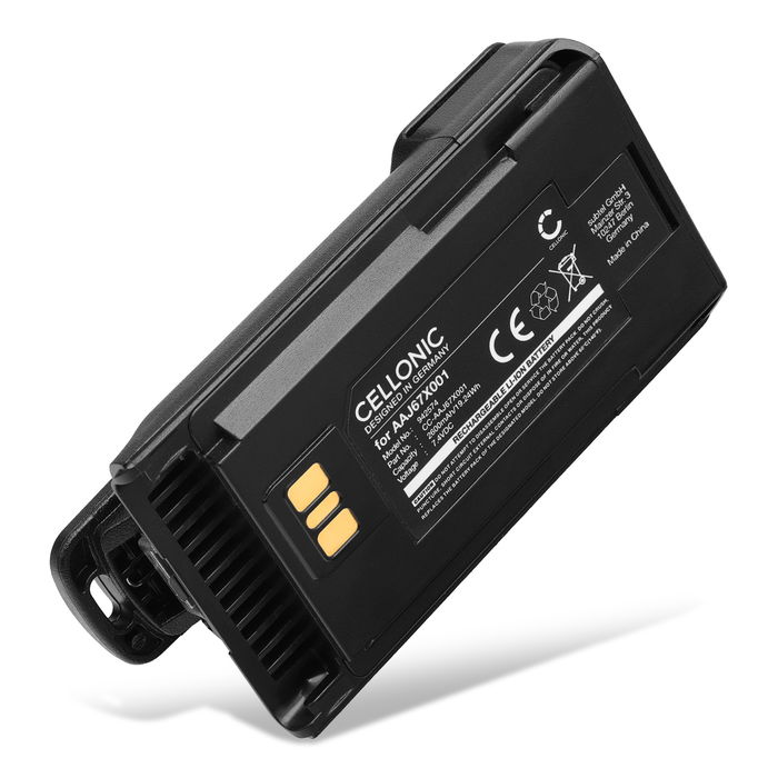 Batteria per Motorola EVX-531, EVX-534, EVX-539, VX-261, VX-264, VX-451 Vertex EVX-261, EVX-530, EVX-531, EVX-534, EVX-539, VX-260, VX-261, VX-451 2600mAh Ioni di Litio di CELLONIC