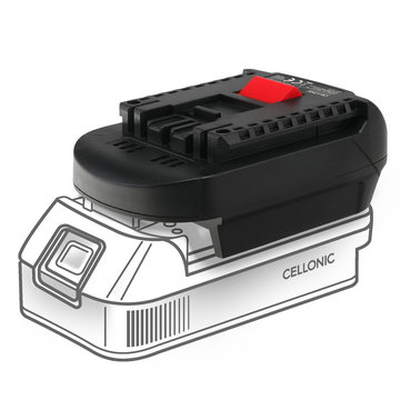 Convertitore adattatore di batteria DeWalt 18V/20V o Milwaukee 18V a BOSCH 18V ioni litio - Efficace accessorio, risparmia l'acquisto di un'ulteriore batteria