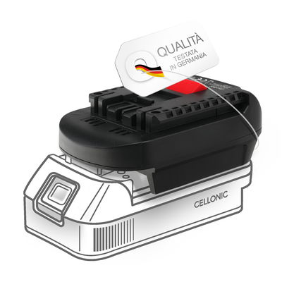 Convertitore adattatore di batteria DeWalt 18V/20V o Milwaukee 18V a BOSCH 18V ioni litio - Efficace accessorio, risparmia l'acquisto di un'ulteriore batteria