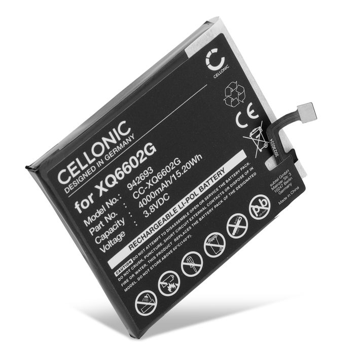 Batterie pour CAT S62, CATERPILLAR S62, (CAT, CATERPILLAR XQ6602G) 4000mAh de CELLONIC