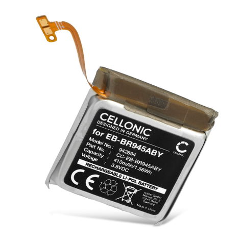 Batteria per smartwatch e fitness tracker Samsung Galaxy Watch 6 - 44mm EB-BR945ABY (410mAh, 3.8V) di CELLONIC
