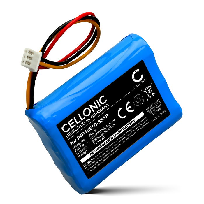 Batteria per DOCKIN D Fine 1, Fine 2, Fine 2 Plus INR18650-3S1P (2600mAh, 11.1V) di CELLONIC