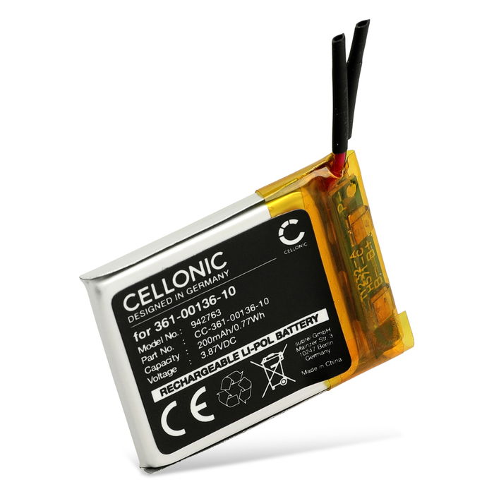 Garmin 361-00136-10 Batterie 3.87V 200mAh de Cellonic