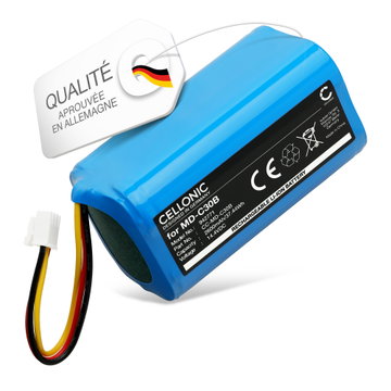 Batterie pour Blaupunkt BlueBot XSMART, XBOOST, Liectroux C30B, iHome Eclipse AutoVac, iHRV2 2600mAh de CELLONIC