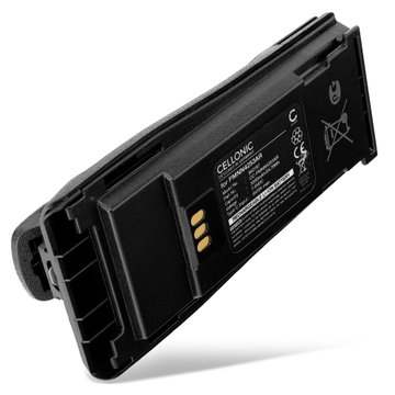 Batterie pour Motorola DP1400 CP040 CP200 CP200D CP140 CP200XLS EP450, PMNN4253AR NNTN4497 (Port de type C) 7.4V 3350mAh Li Ion de CELLONIC