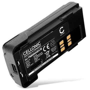 Akku für Motorola DP4400E, DP2400E, DP4400, DP4801E, DP2400, DP4800, DP4600E, DP4401, PMNN4491, PMNN4491B (Typ-C-Anschluss) 3350mAh Li Ion von CELLONIC
