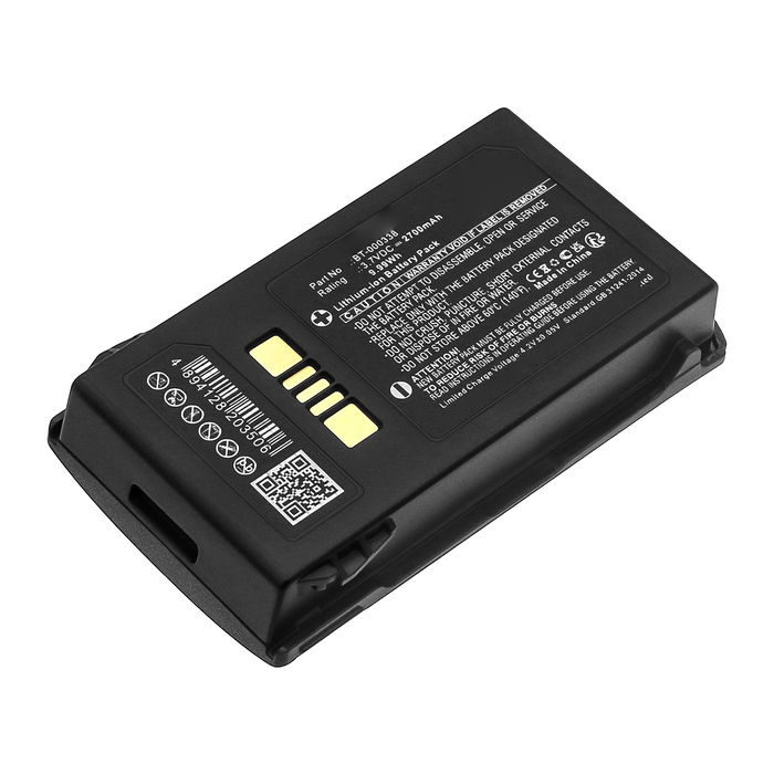 Batteria Zebra MC33 per lettore di codici a barra Zebra MC33, MC330, MC3300, MC330K, MC330M, BT-000338, BTRY-MC33-27MA-01 2700mAh 3.7V marca CELLONIC
