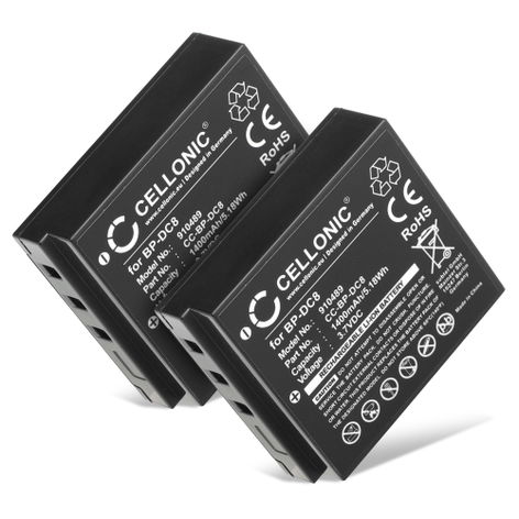 2x Akku für Leica X1, X2, Leica X Vario, Leica X Typ 113, X-E Typ 102 1400mAh von CELLONIC