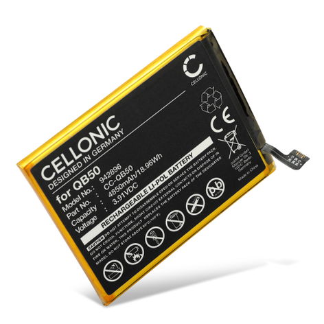 Batteria per Motorola Moto G84 5G; XT2347 QB50 (4850mAh, 3.91V) di CELLONIC